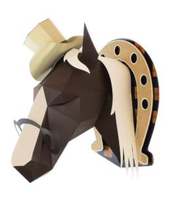 Cheval en papier 3D