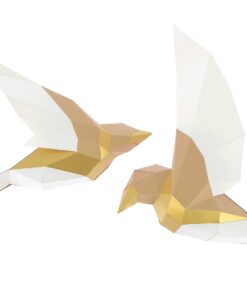2 Oiseaux en papier 3D
