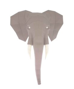 Tête d'éléphant en papier