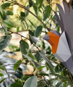Alternative view of Rouge gorge en papier 3D