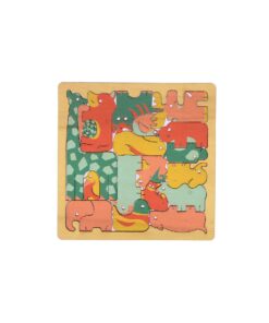 Alternative view of Puzzle animaux en bois
