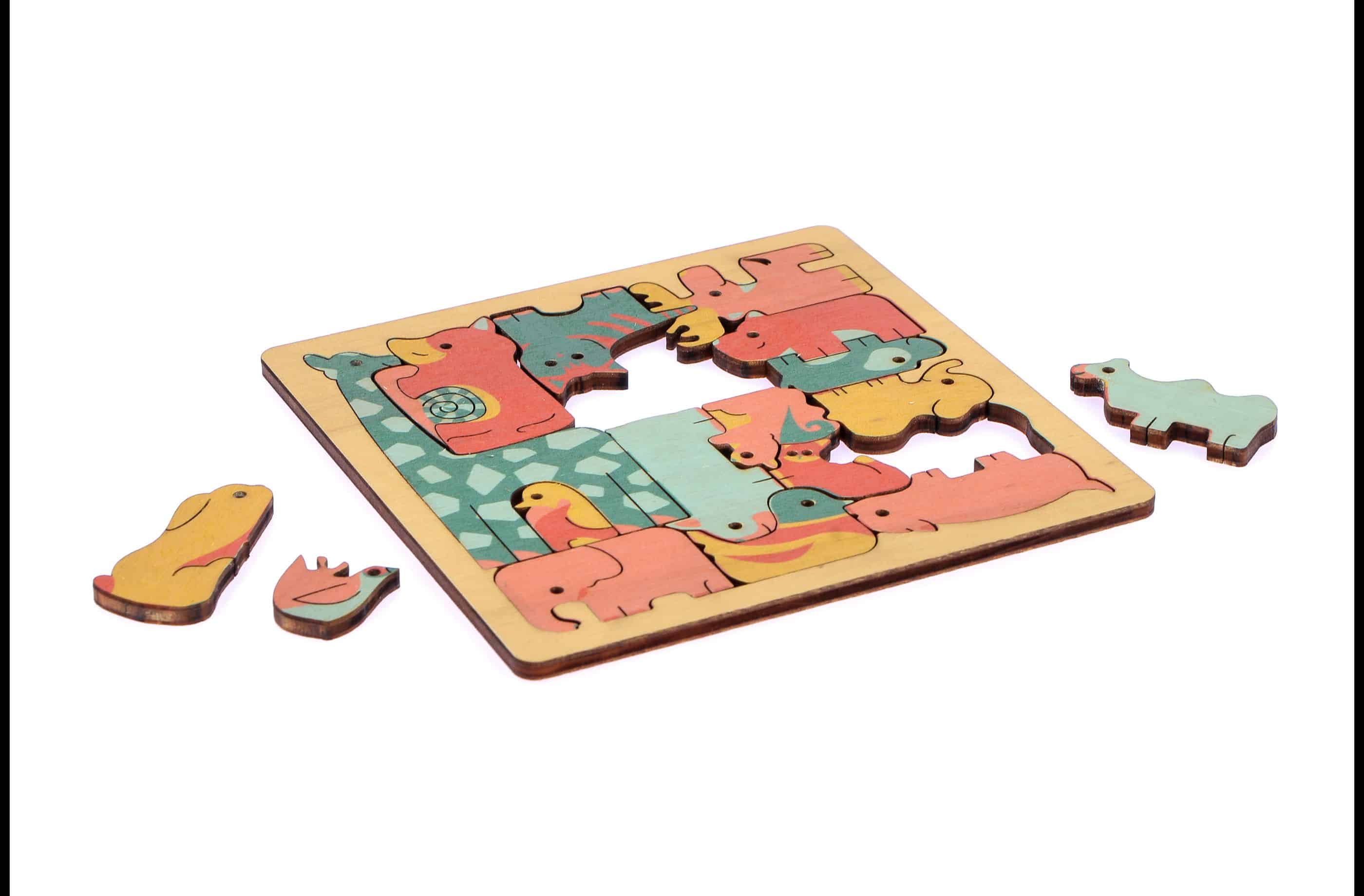 Puzzle animaux en bois – Image 3