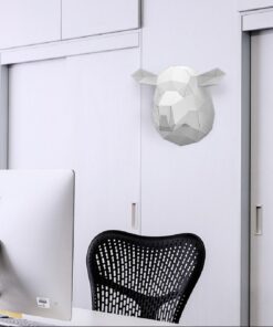 Alternative view of Gilles le mouton sans laine en papier 3D