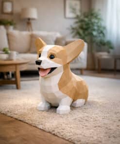Alternative view of Corgi en papier